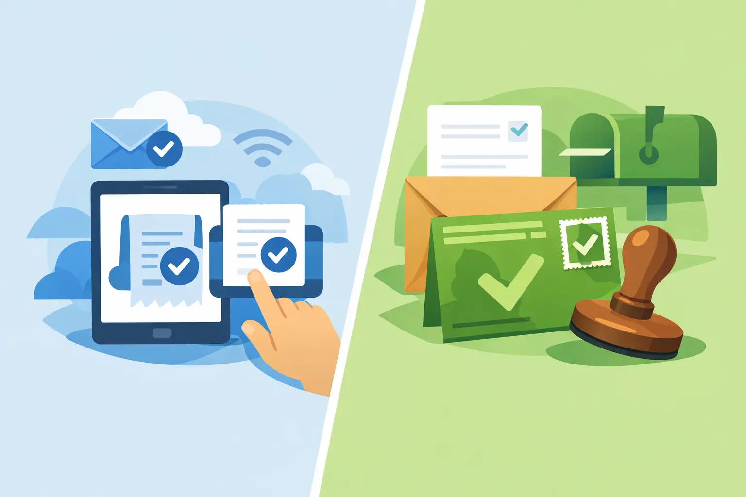 Electronic Return Receipt Versus Green Card | Send Certified Mail
